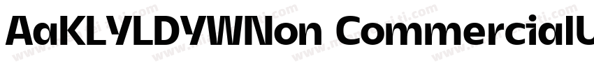 AaKLYLDYWNon CommercialUse字体转换